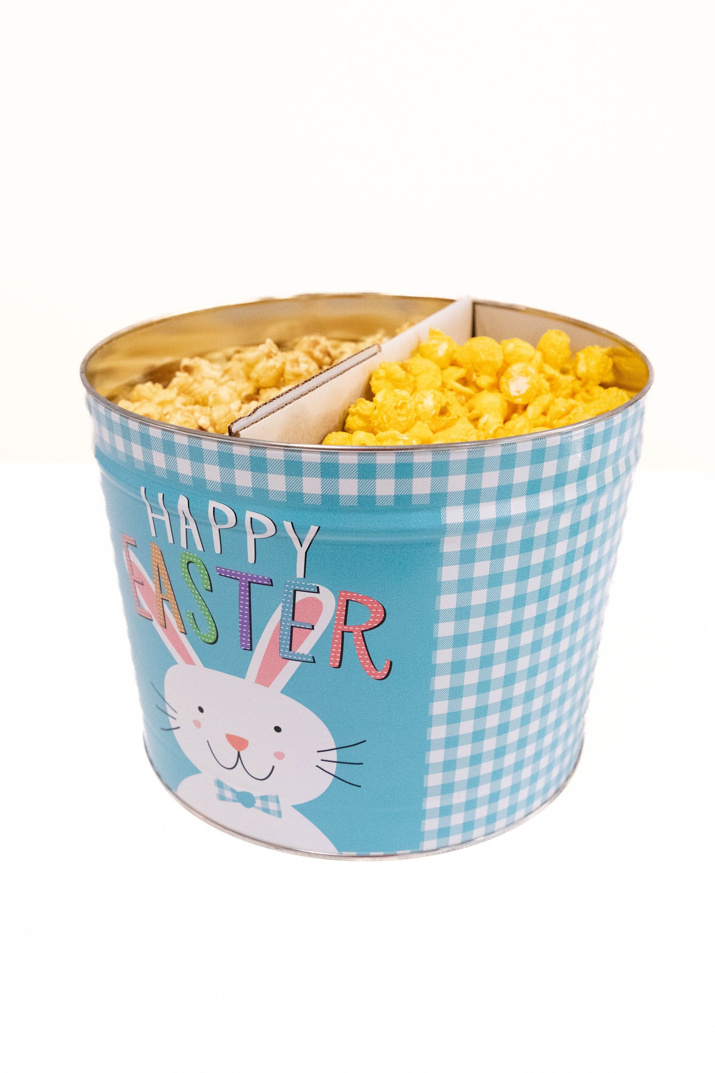 Customizable Dual-Flavor Gourmet Popcorn Tin