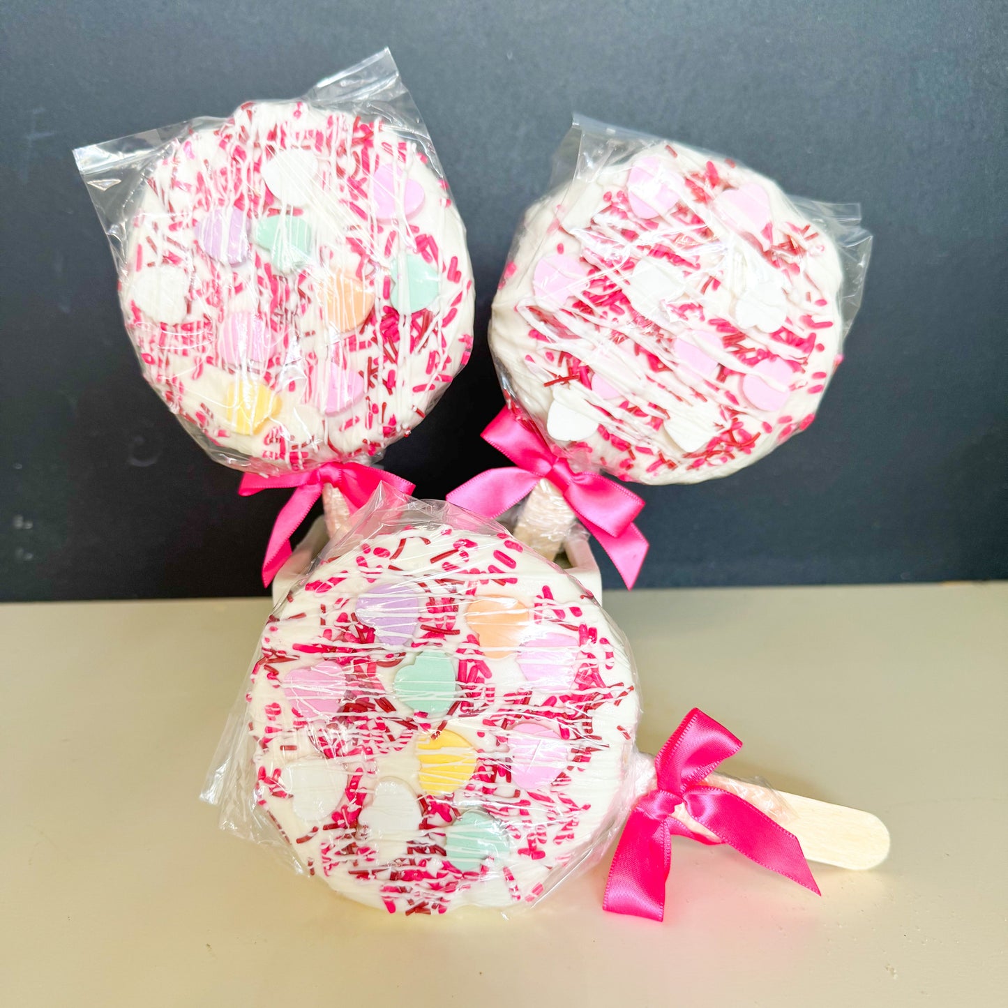 Conversation Heart Gourmet Popcorn Pops
