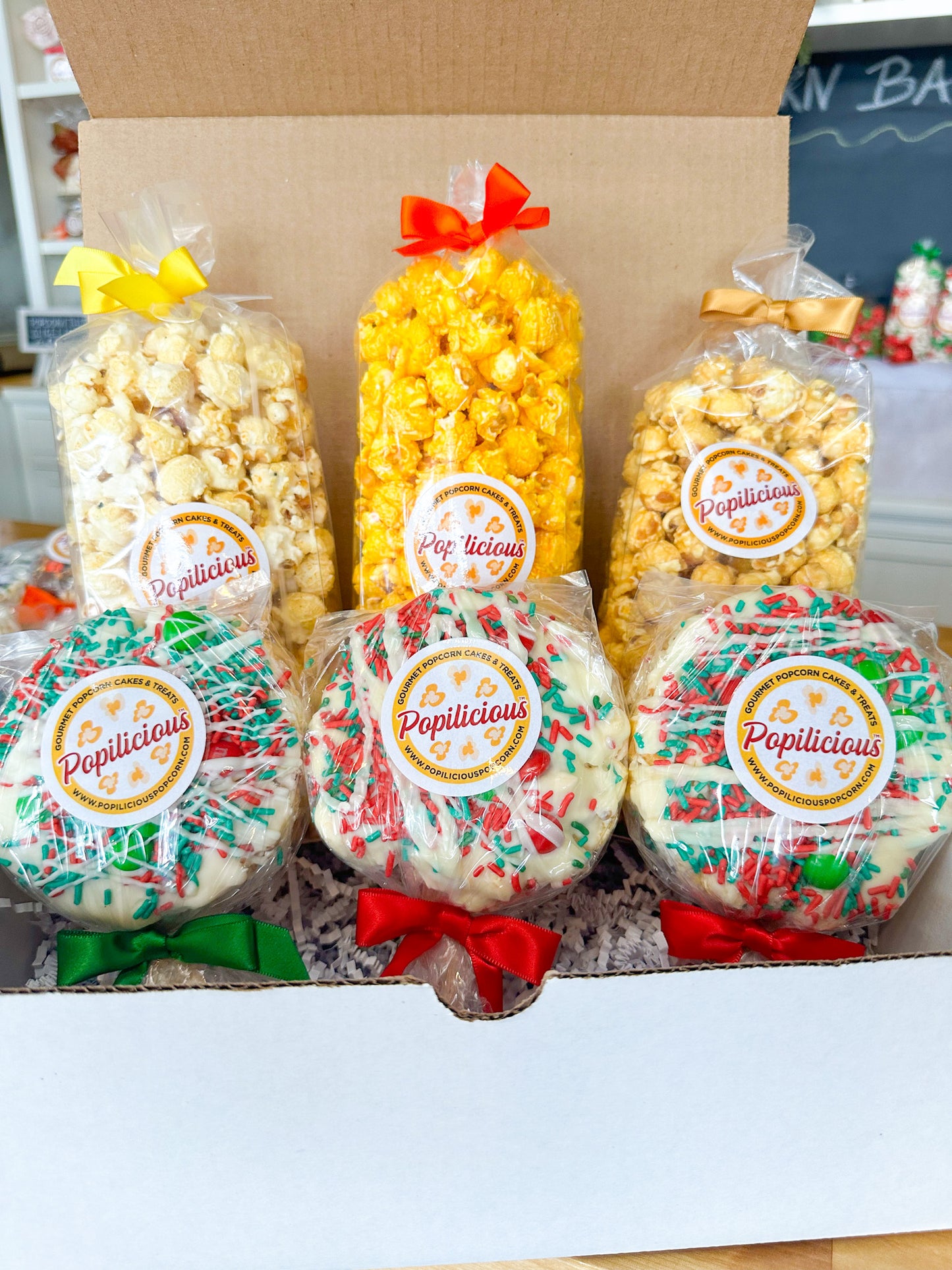 Deck the Halls with Popcorn Basket