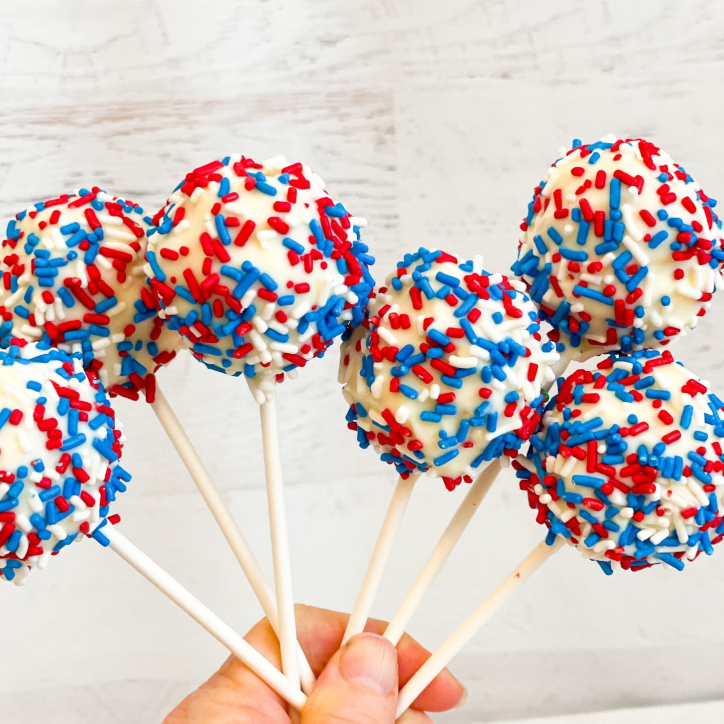 Patriotic Popcorn Bites