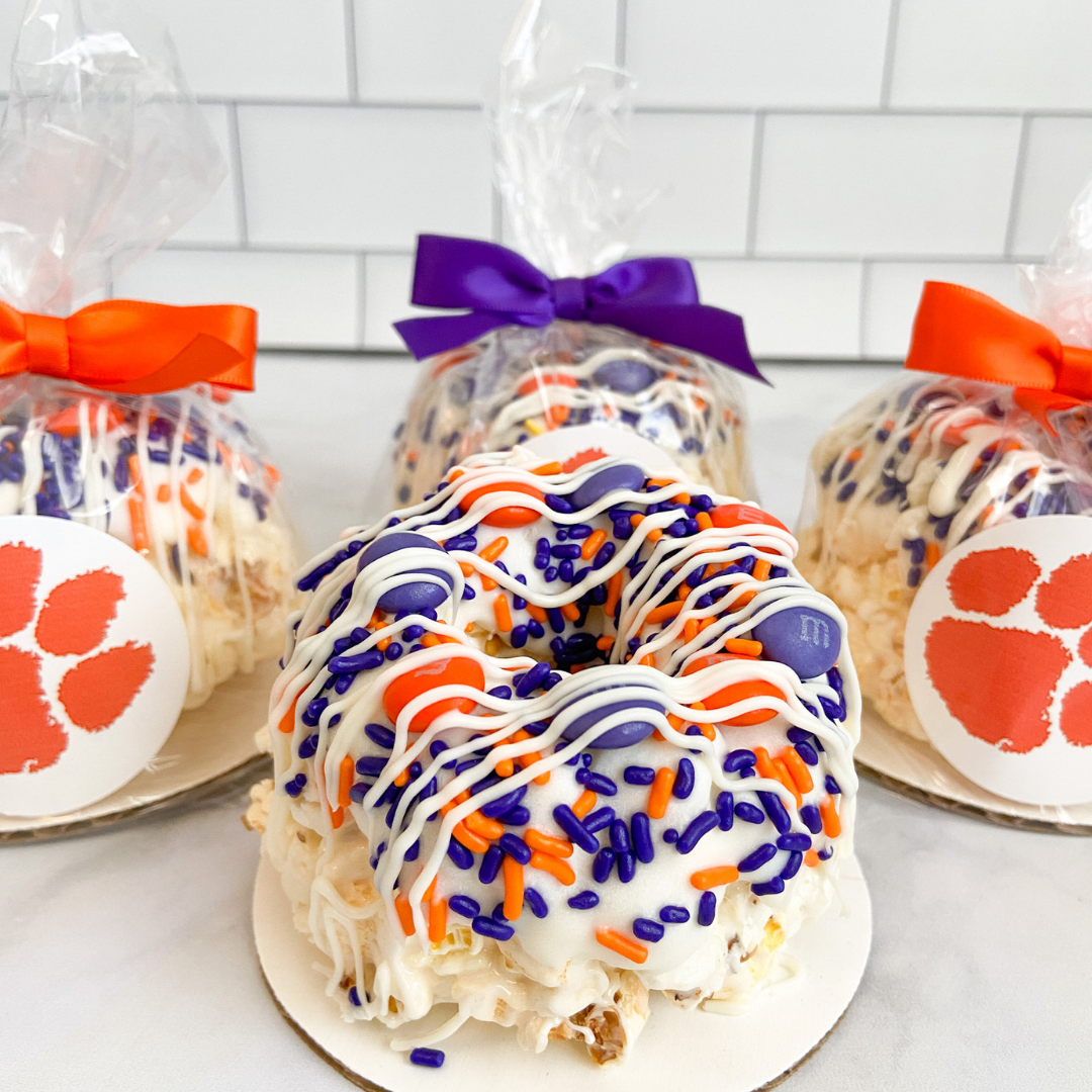 Game Day Mini Popcorn Cakes