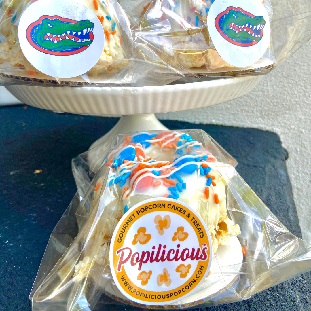 Game Day Mini Popcorn Cakes