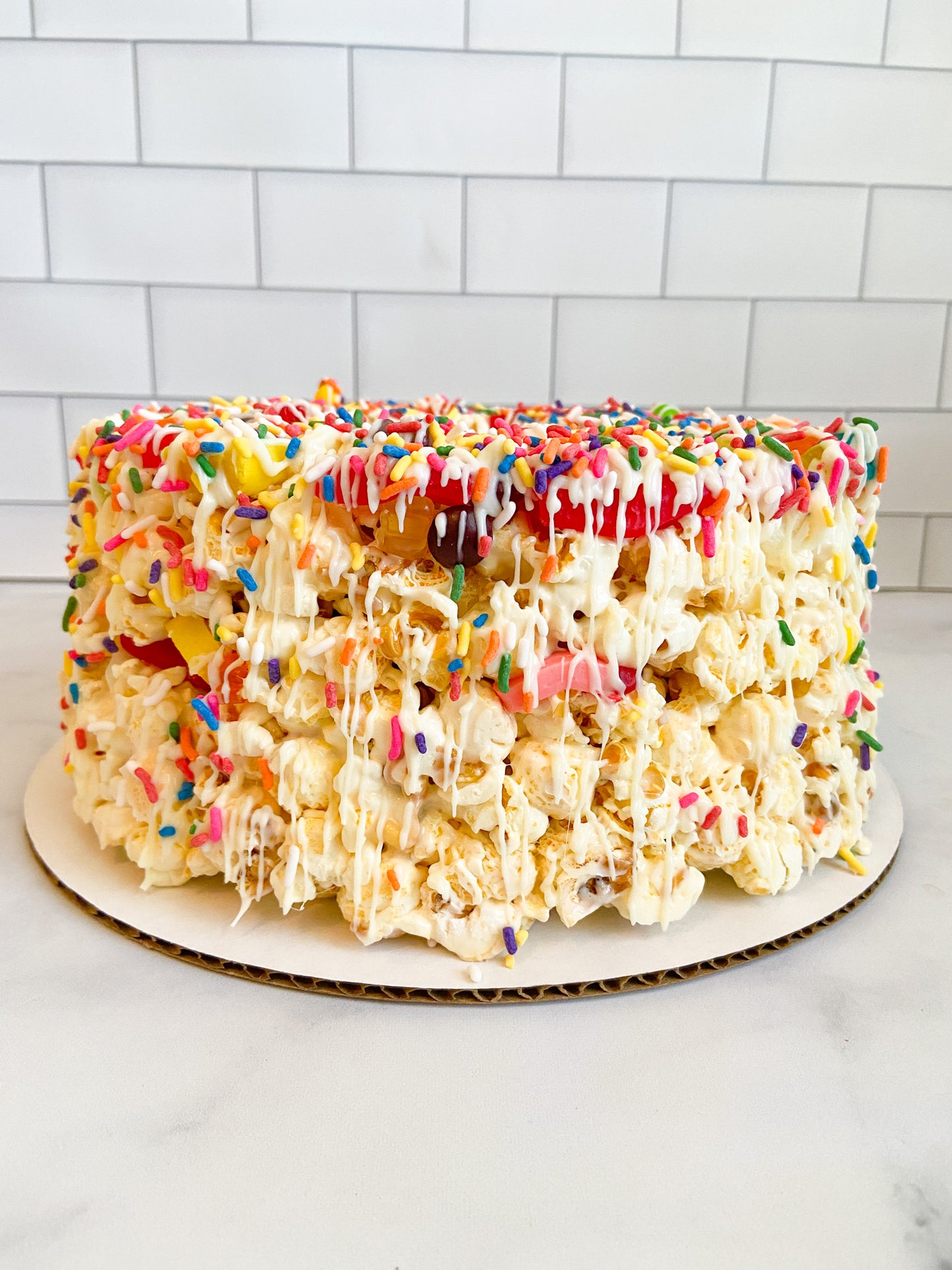 Chewy Candy Gourmet Popcorn Cake