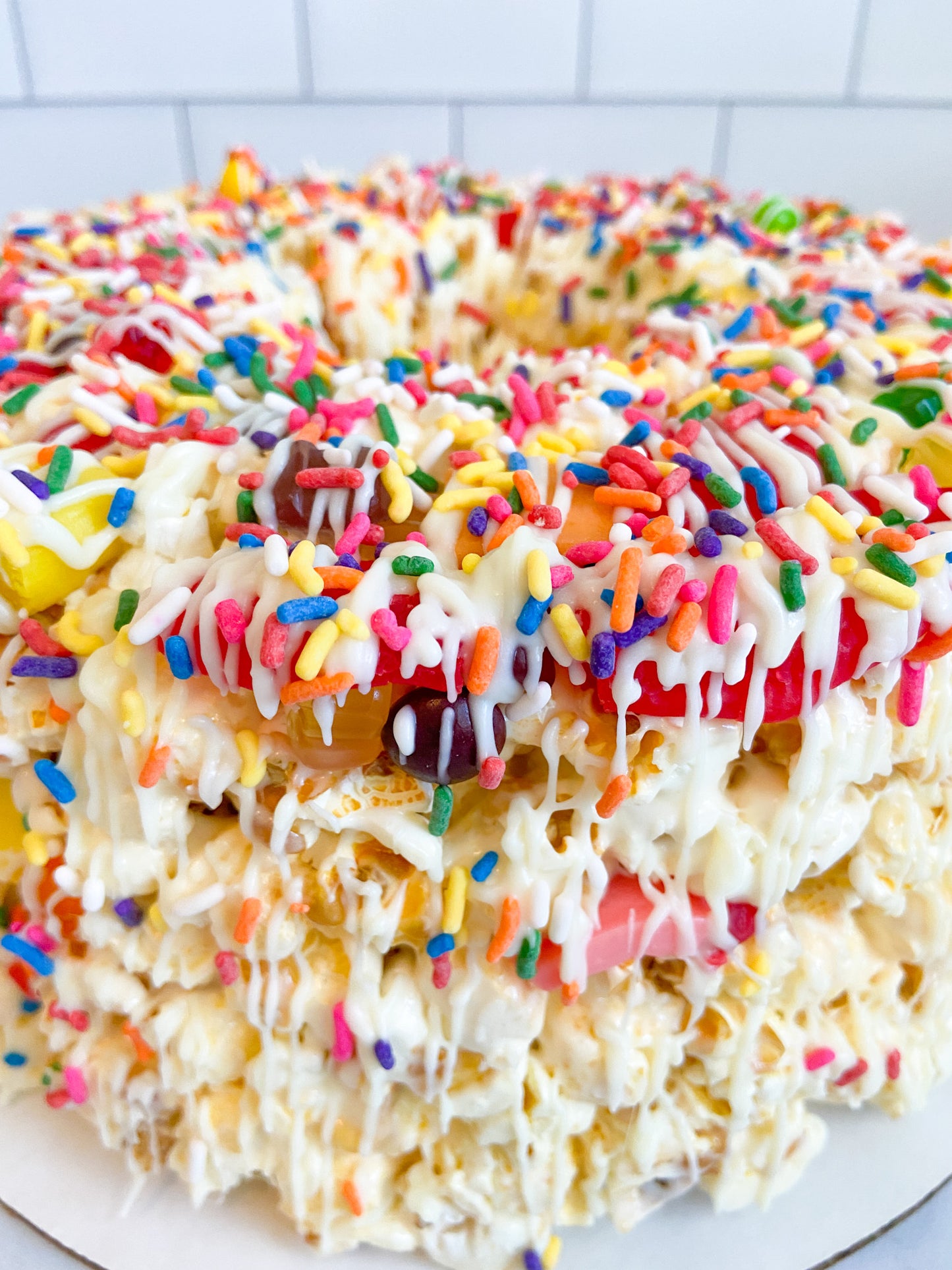 Chewy Candy Gourmet Popcorn Cake