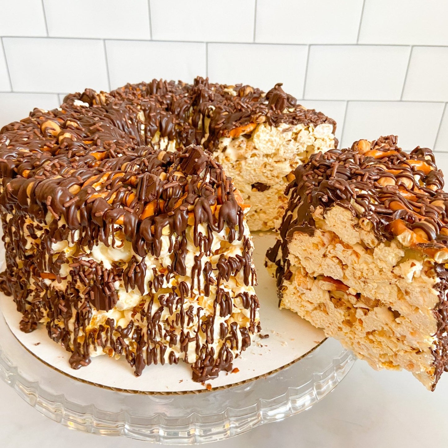 Caramel Lover's Gourmet Popcorn Cake
