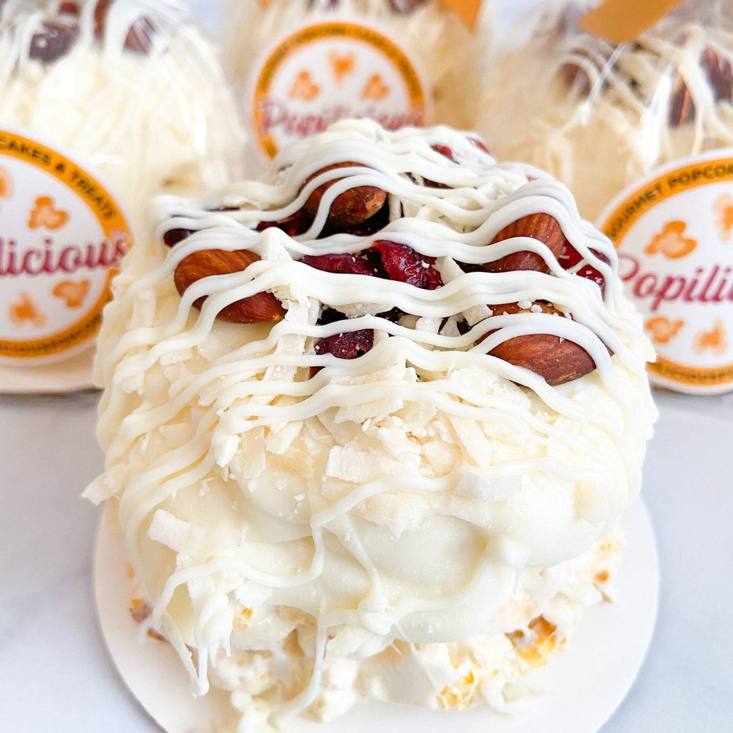 Crazy for Coconut & Almond Mini Gourmet Popcorn Cake