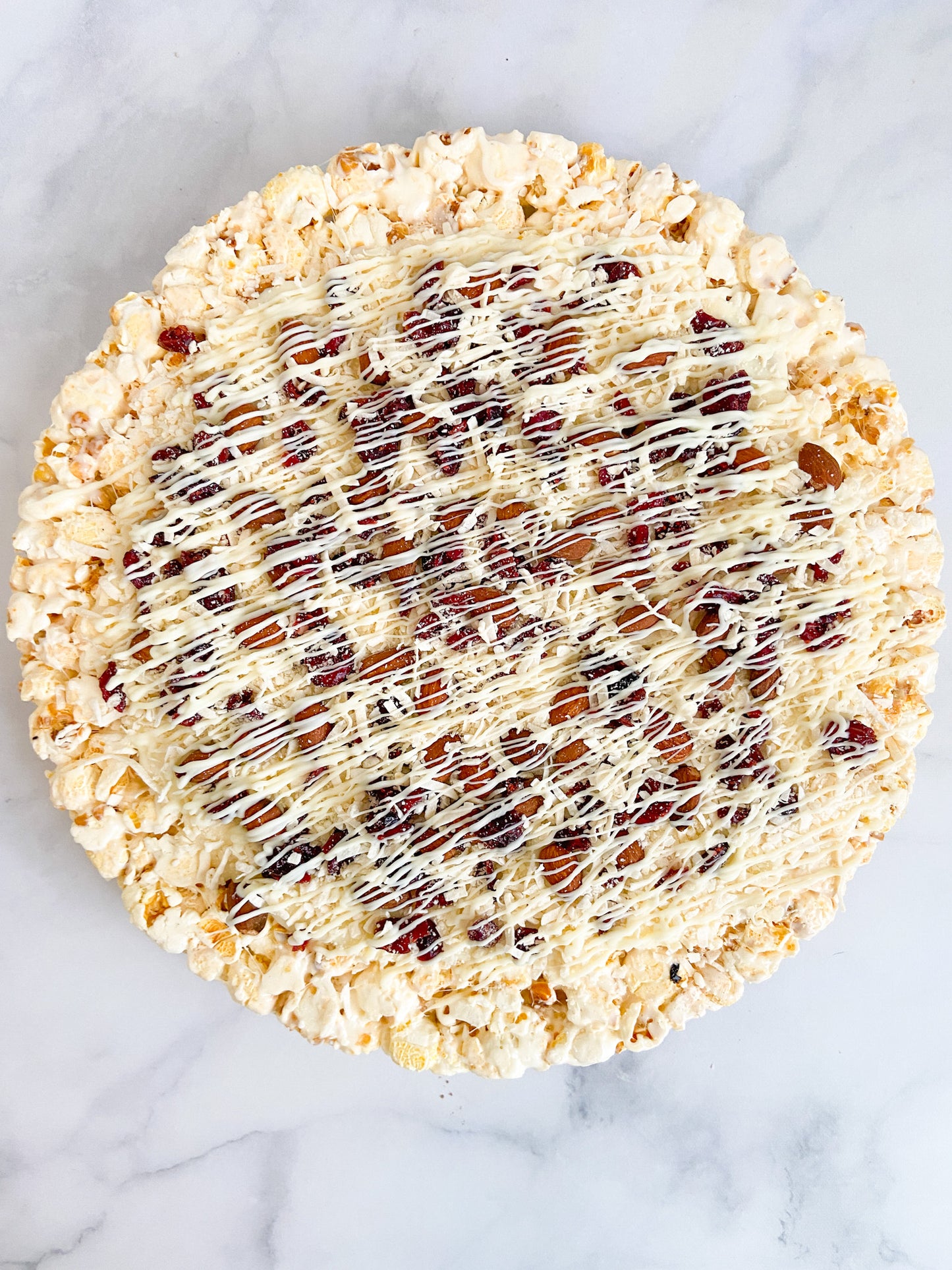Crazy for Coconut & Almond Popcorn Pizza