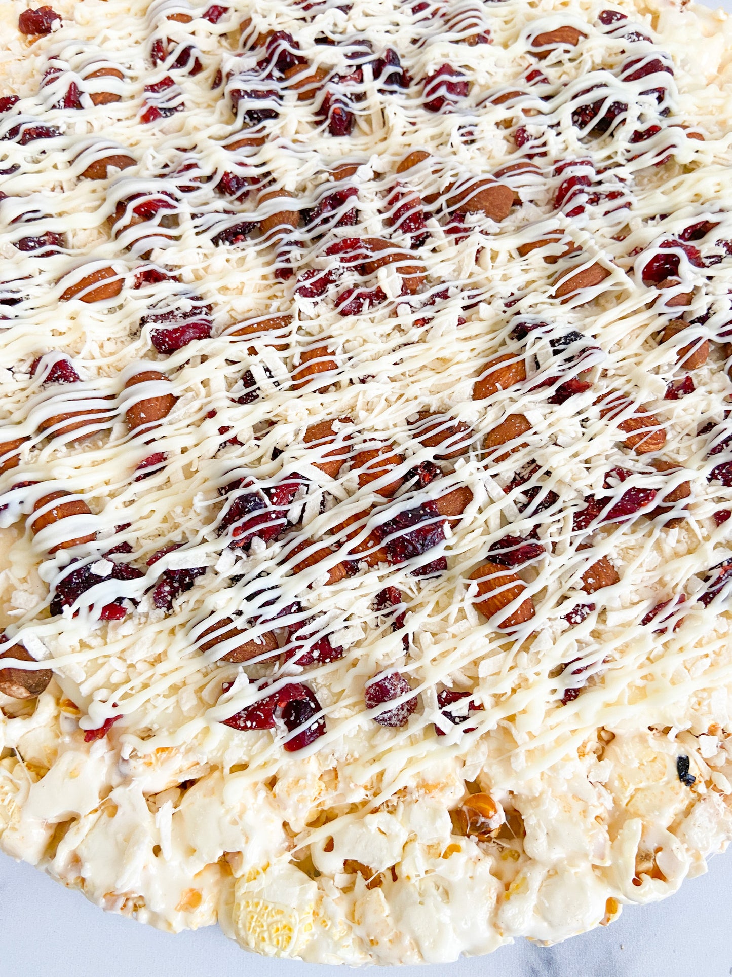 Crazy for Coconut & Almond Popcorn Pizza