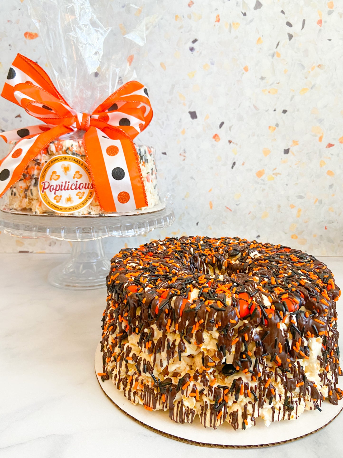 Halloween Gourmet Popcorn Cake