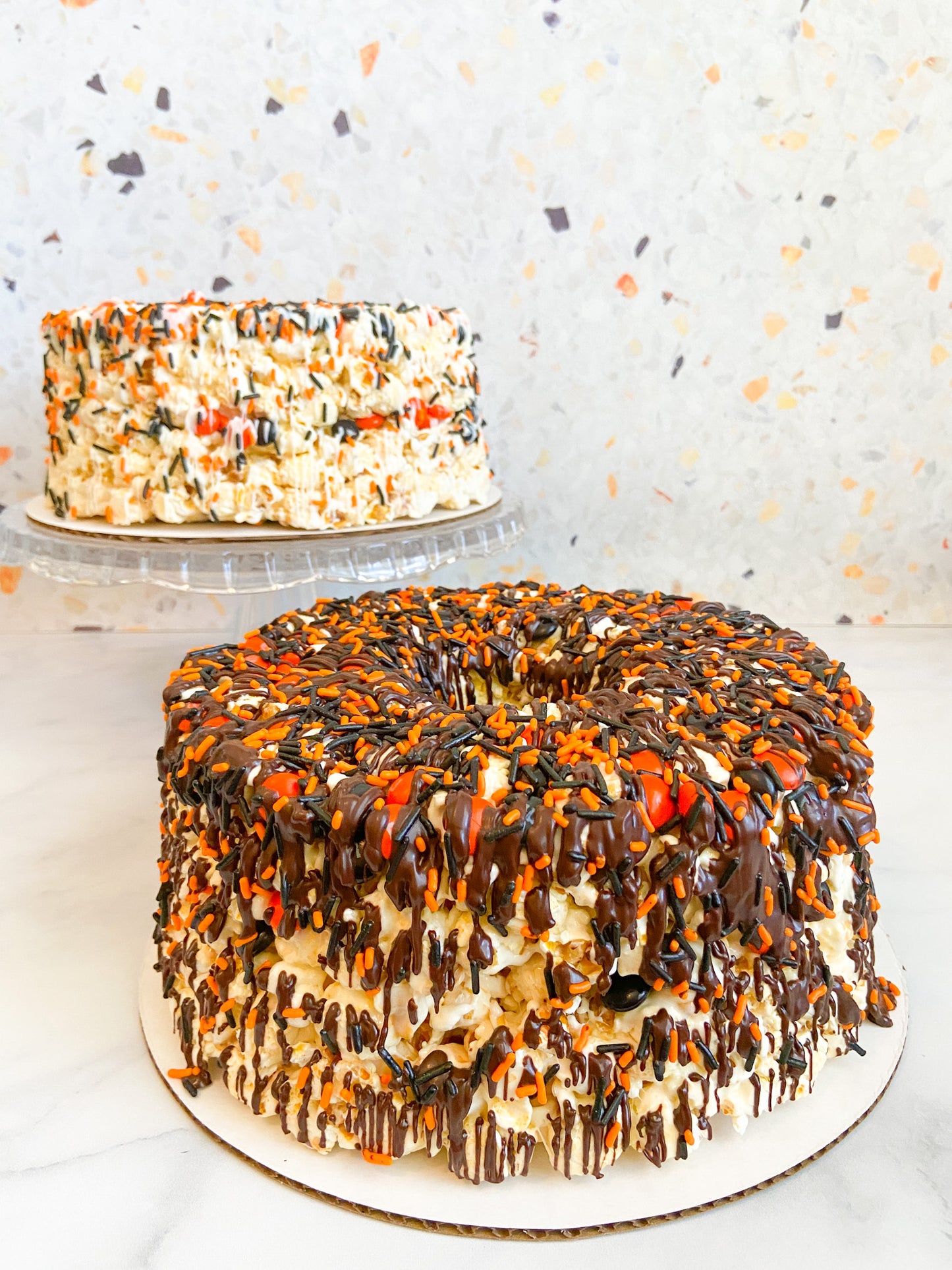 Halloween Gourmet Popcorn Cake