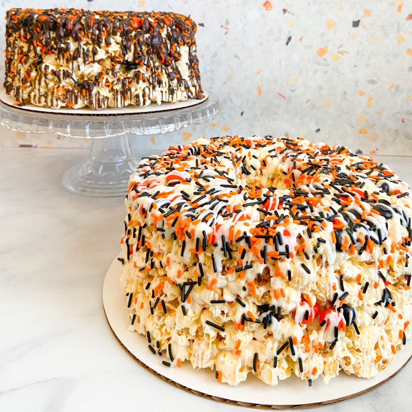 Halloween Gourmet Popcorn Cake