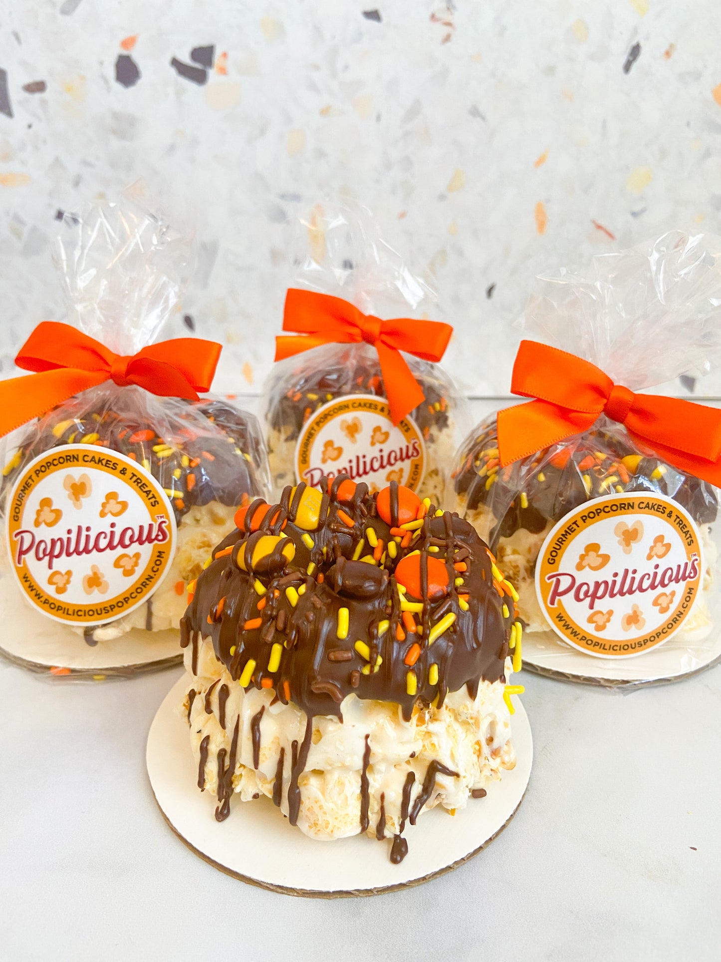 Happy Harvest Mini Popcorn Cakes