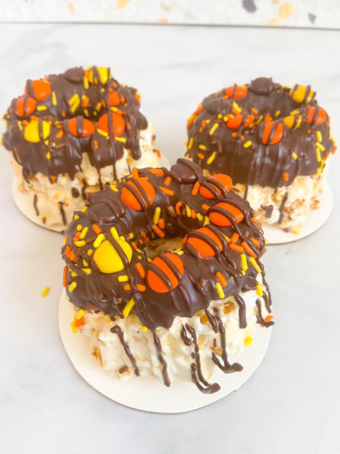 Happy Harvest Mini Popcorn Cakes