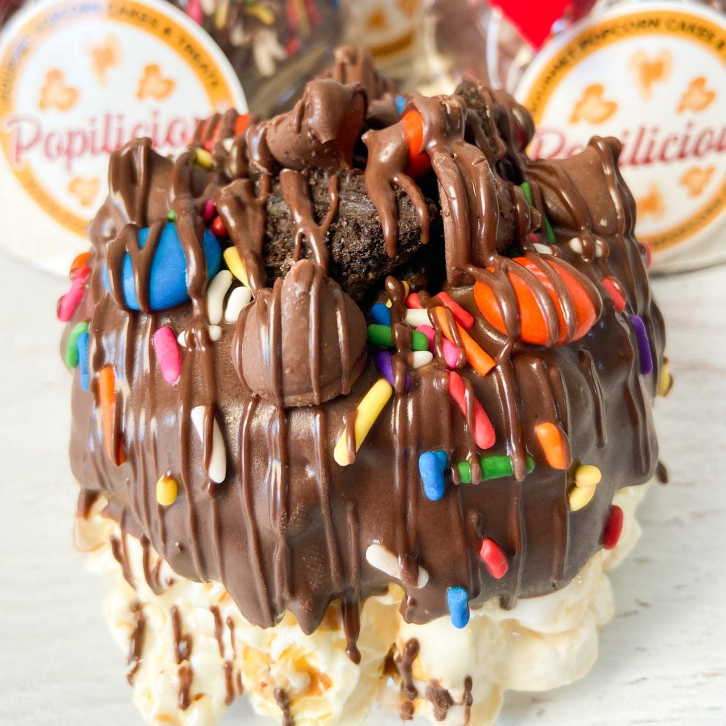 Chocolate Lover's Mini Gourmet Popcorn Cake