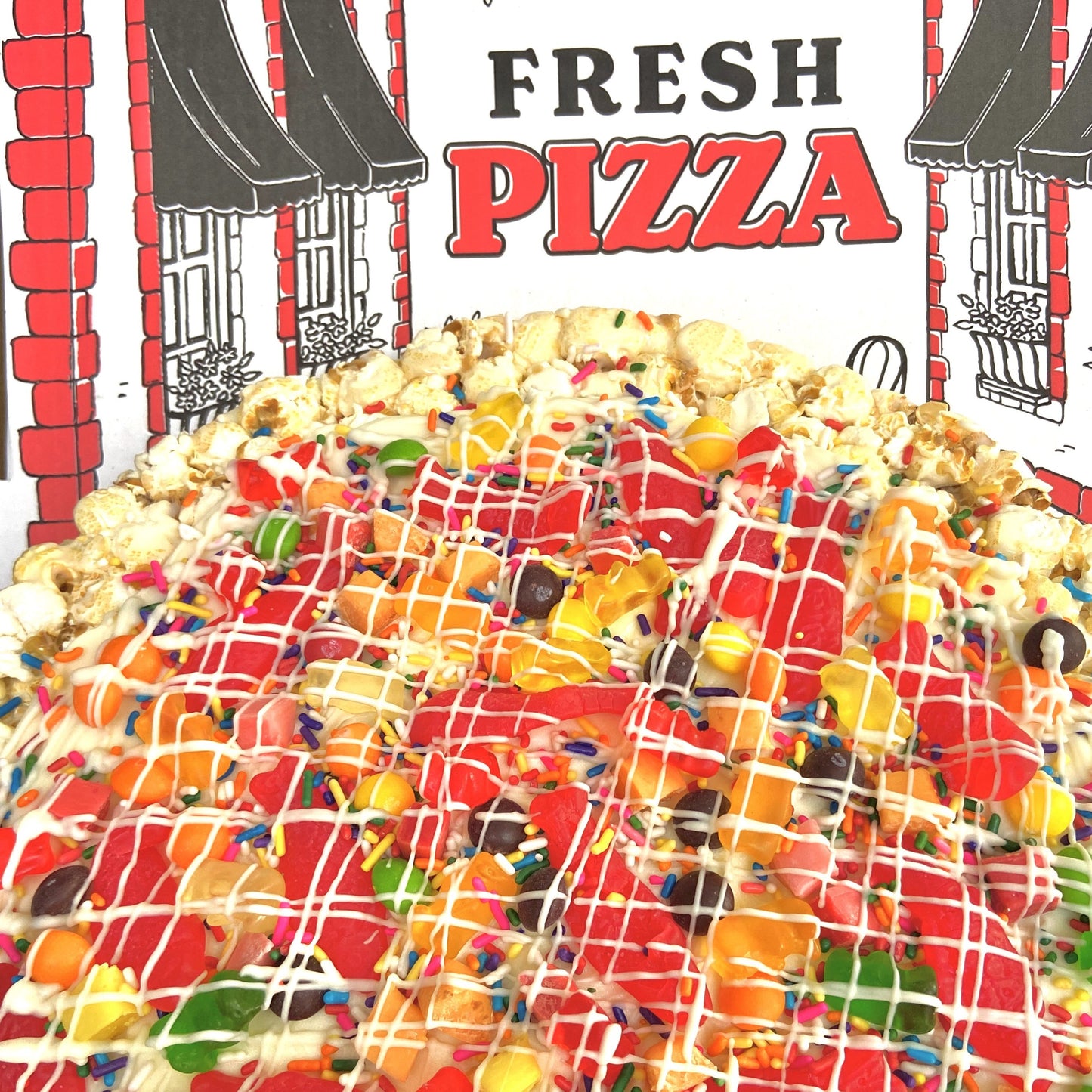Chewy Candy Gourmet Popcorn Pizza