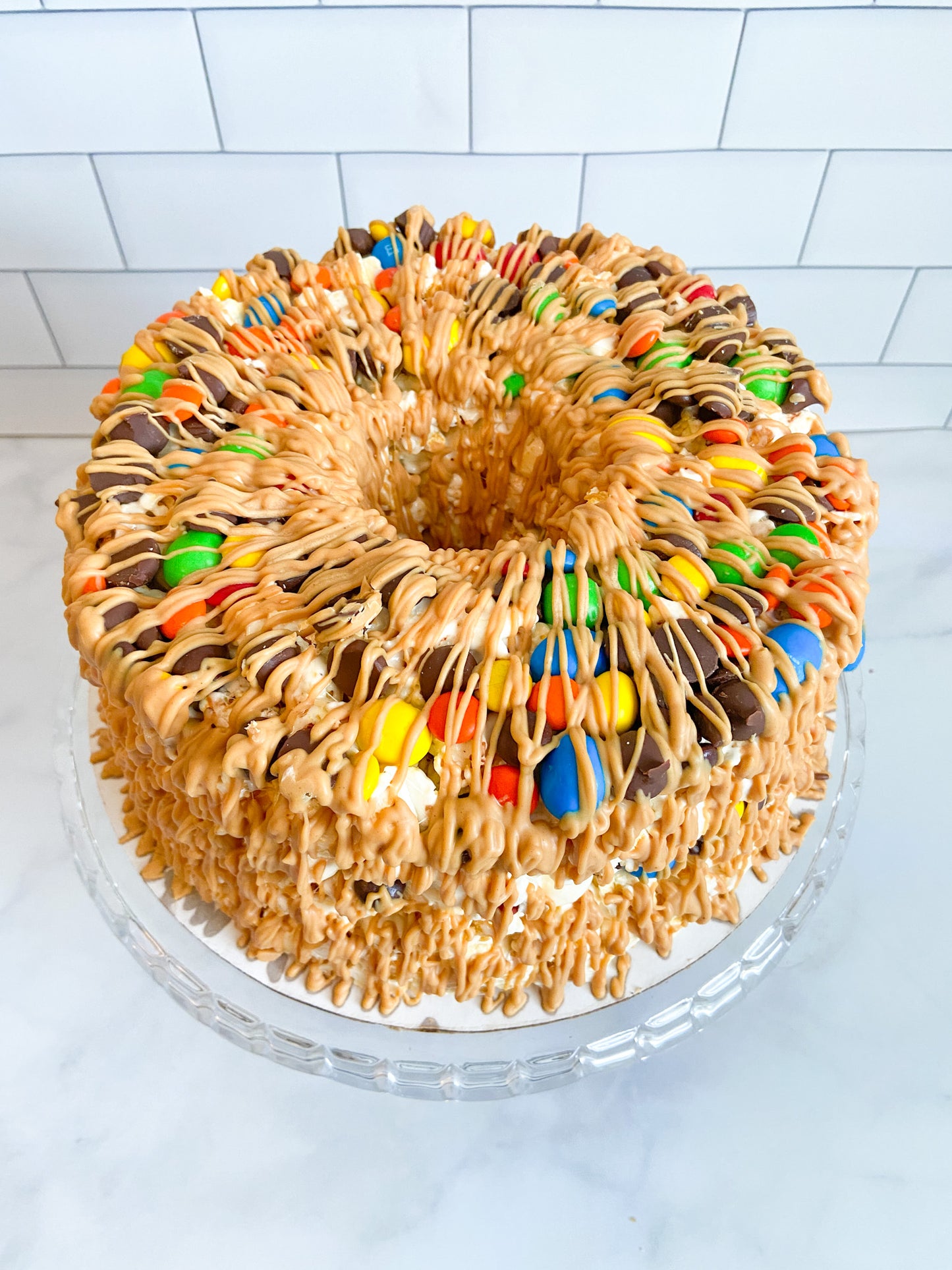 Peanut Butter Lover's Gourmet Popcorn Cake