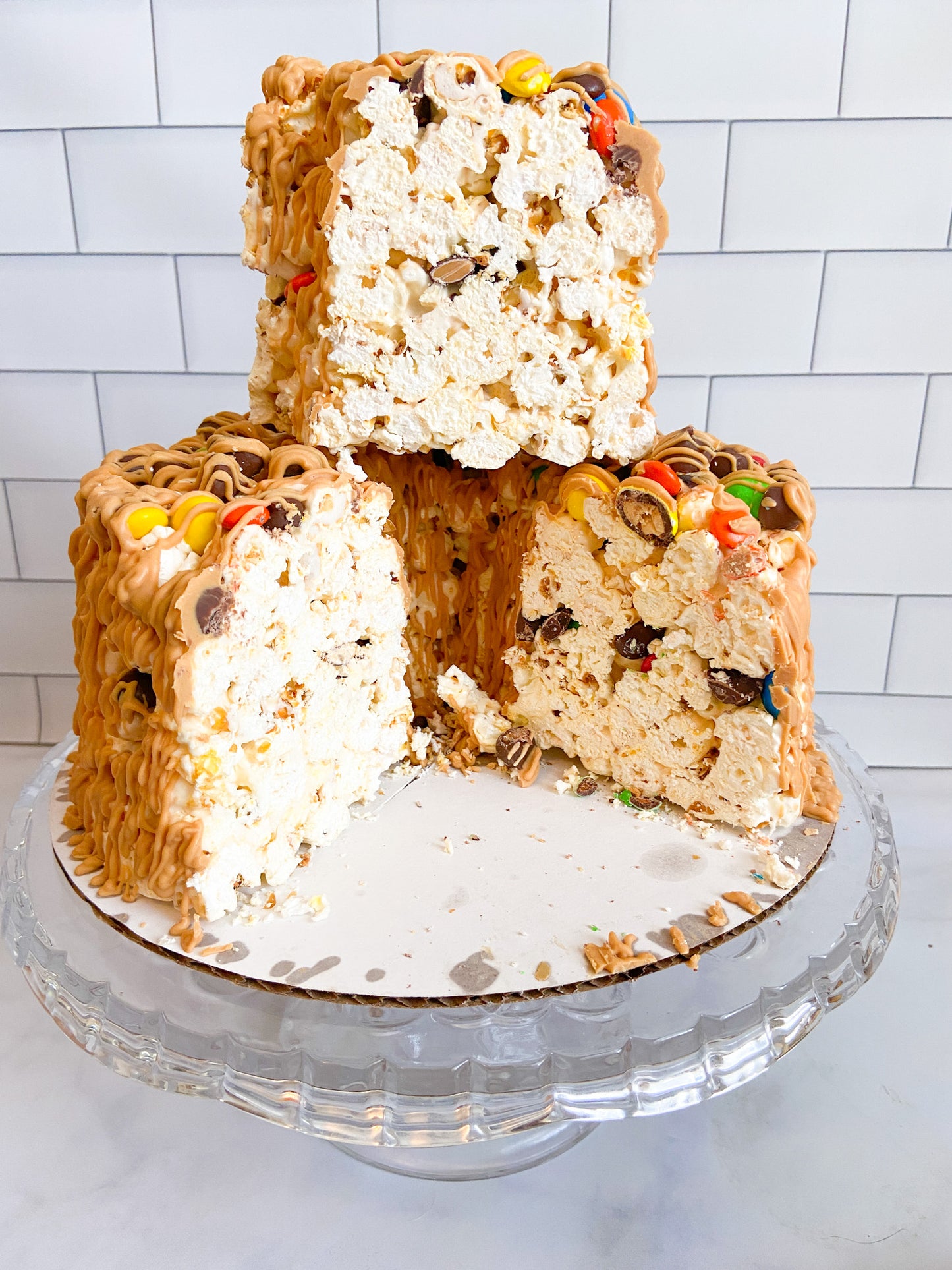 Peanut Butter Lover's Gourmet Popcorn Cake