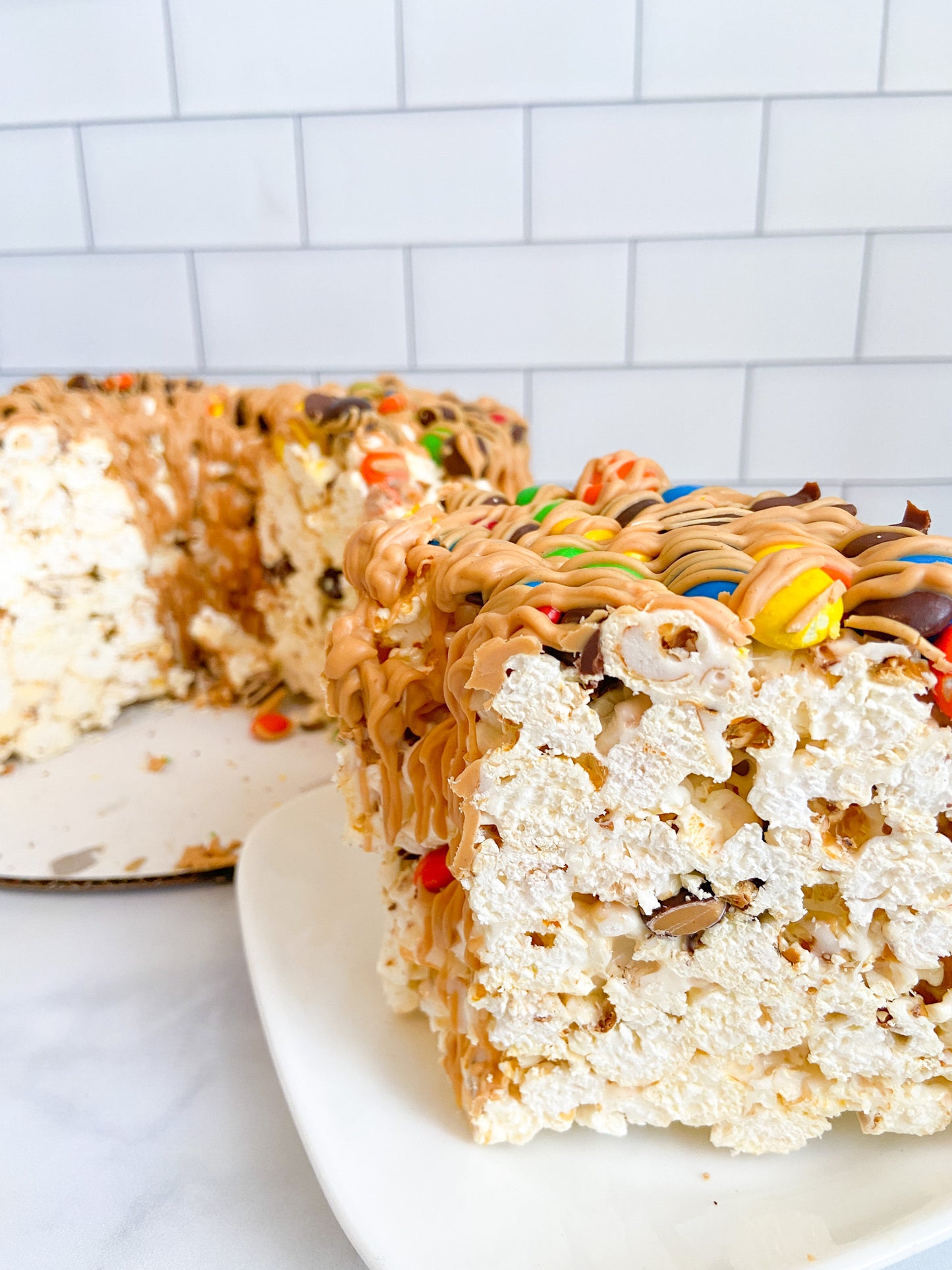 Peanut Butter Lover's Gourmet Popcorn Cake