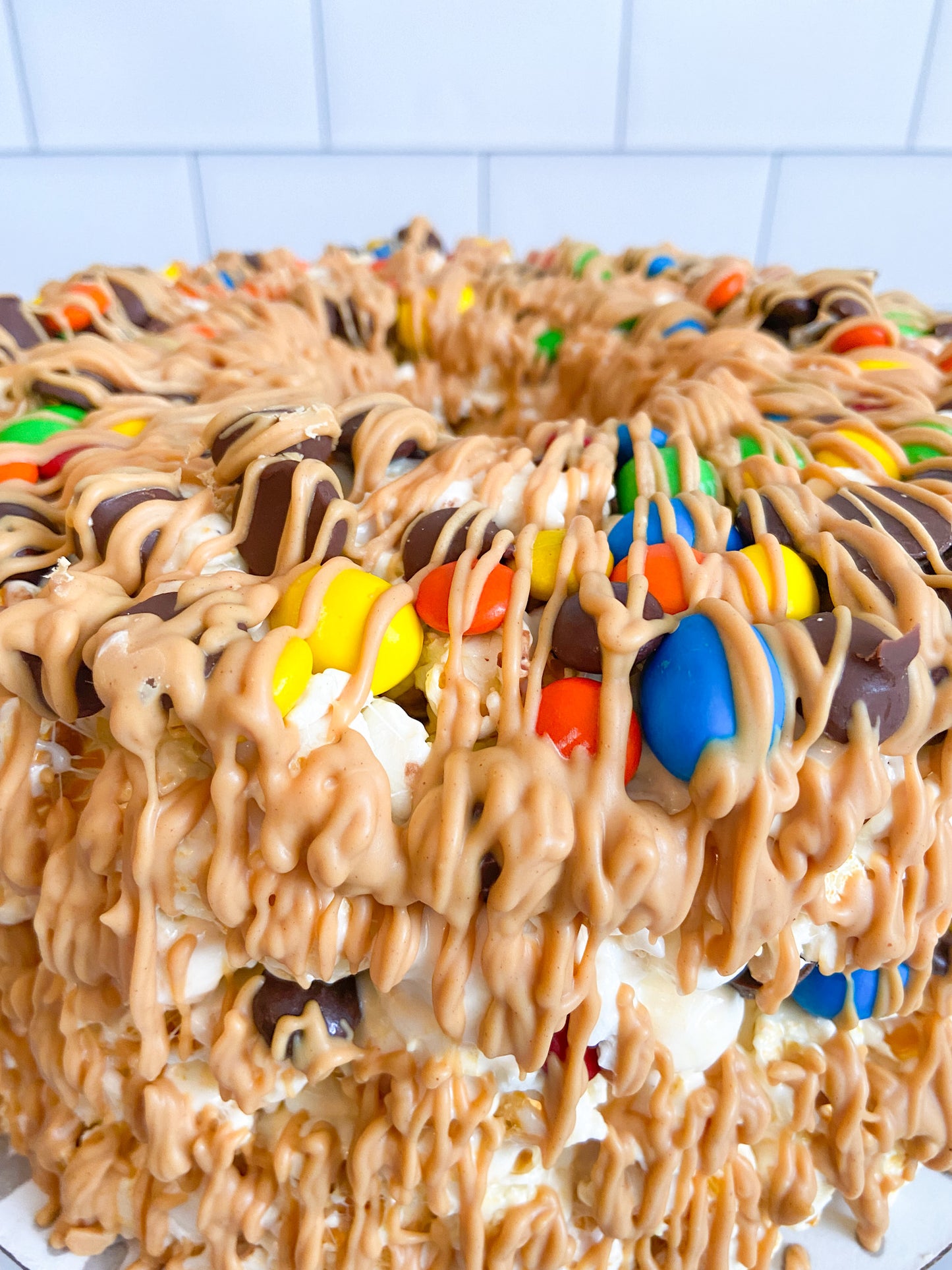 Peanut Butter Lover's Gourmet Popcorn Cake