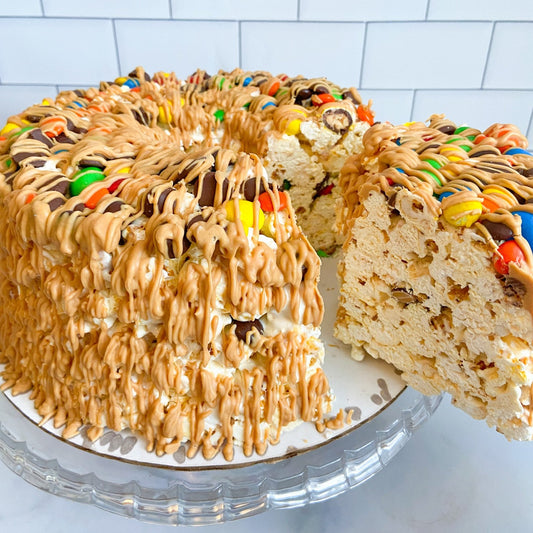 Peanut Butter Lover's Gourmet Popcorn Cake