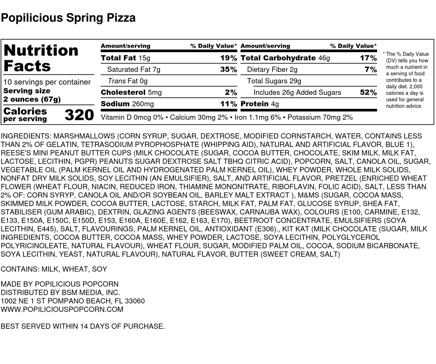 Springtime Celebration Gourmet Popcorn Pizza