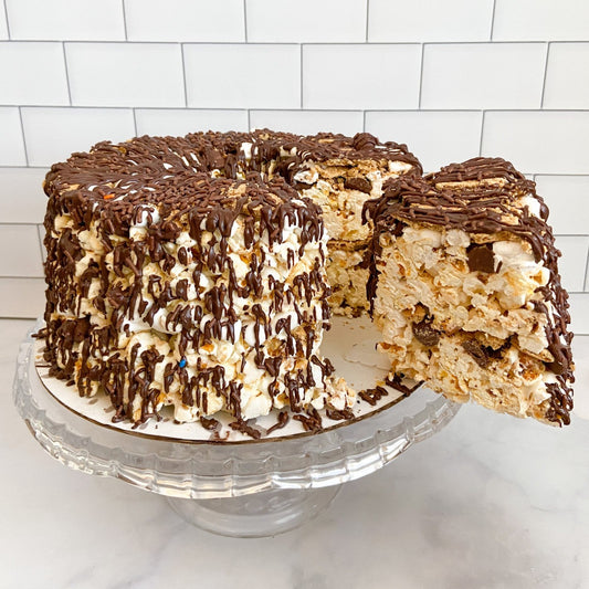 S'mores Lover's Gourmet Popcorn Cake