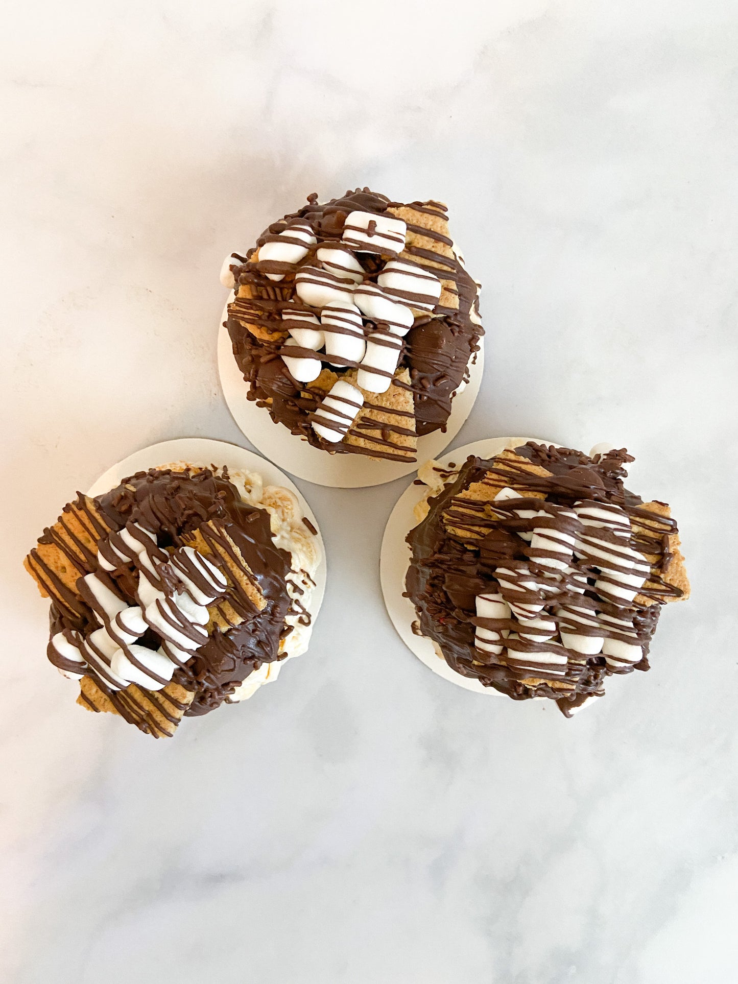 S'mores Lover's Mini Gourmet Popcorn Cake