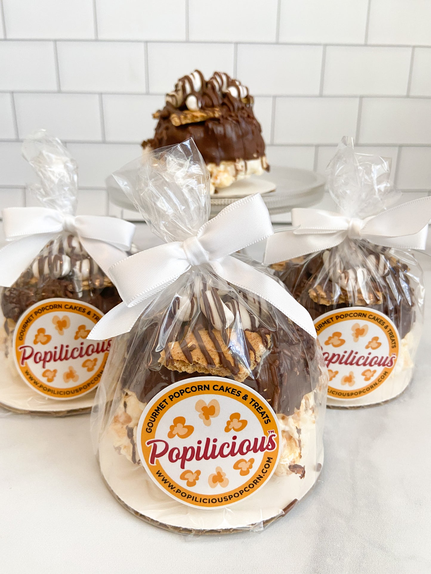 S'mores Lover's Mini Gourmet Popcorn Cake