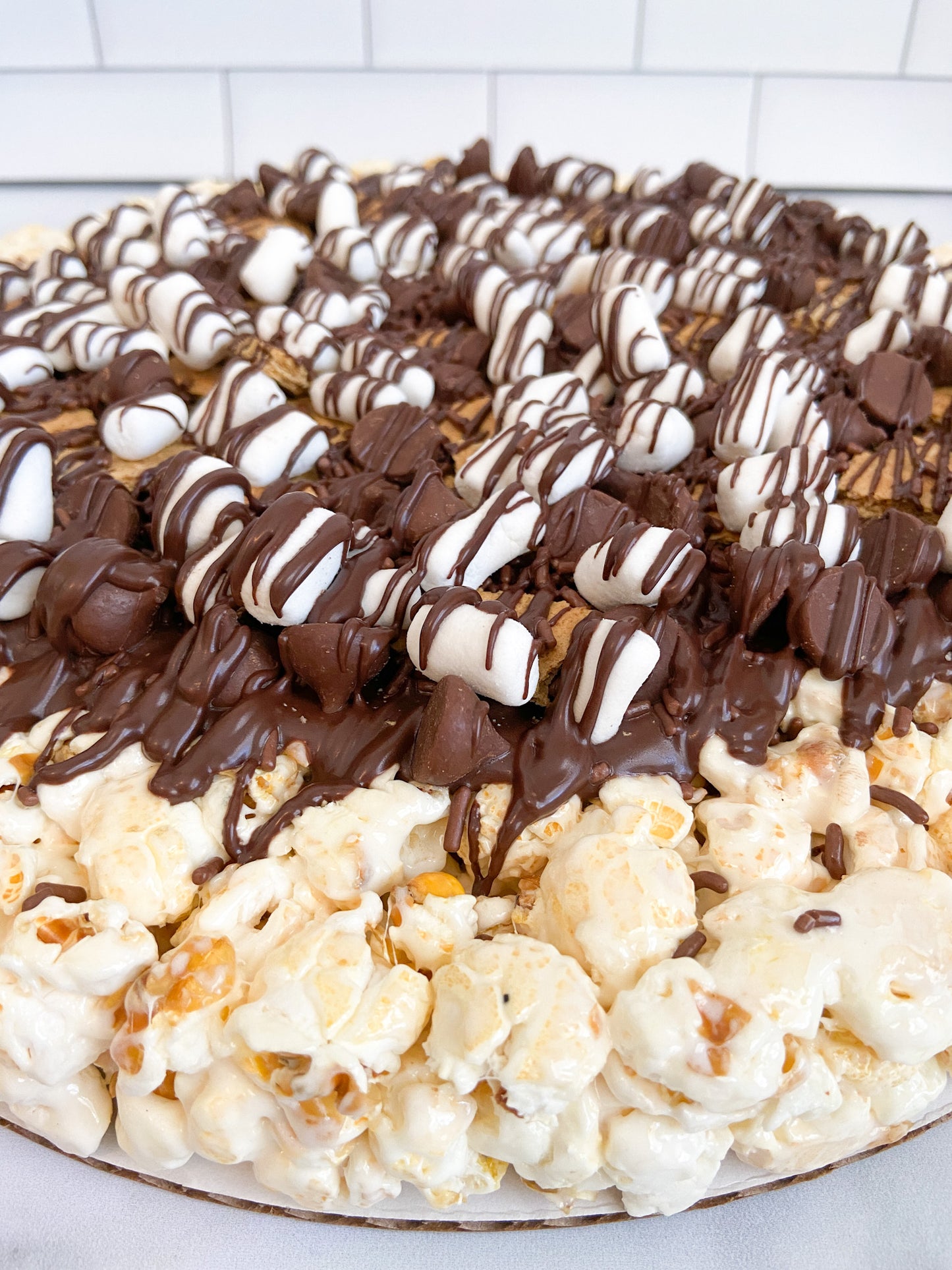 S'mores Lover's Gourmet Popcorn Pizza