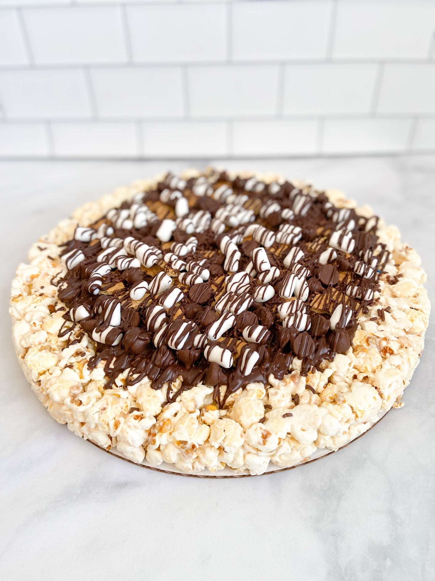 S'mores Lover's Gourmet Popcorn Pizza