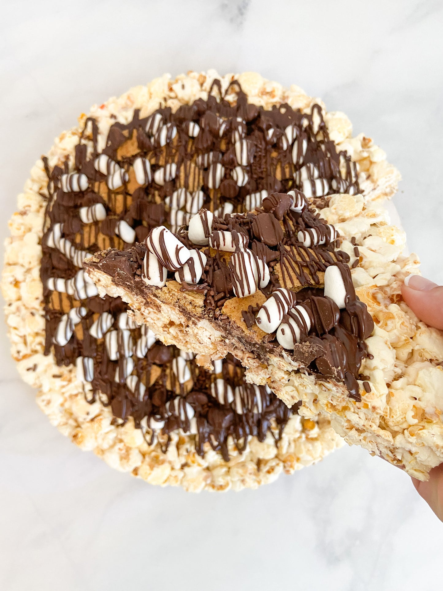 S'mores Lover's Gourmet Popcorn Pizza