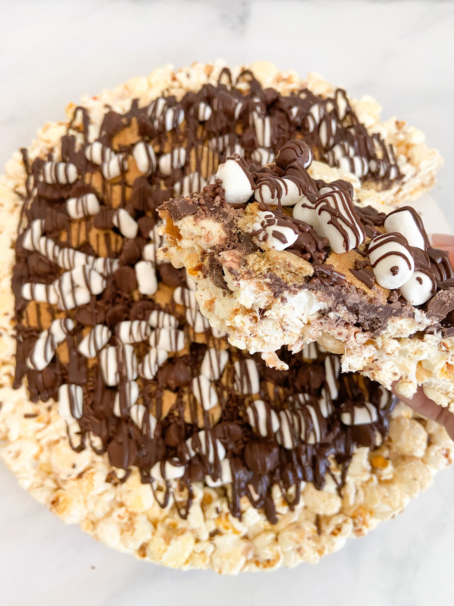 S'mores Lover's Gourmet Popcorn Pizza