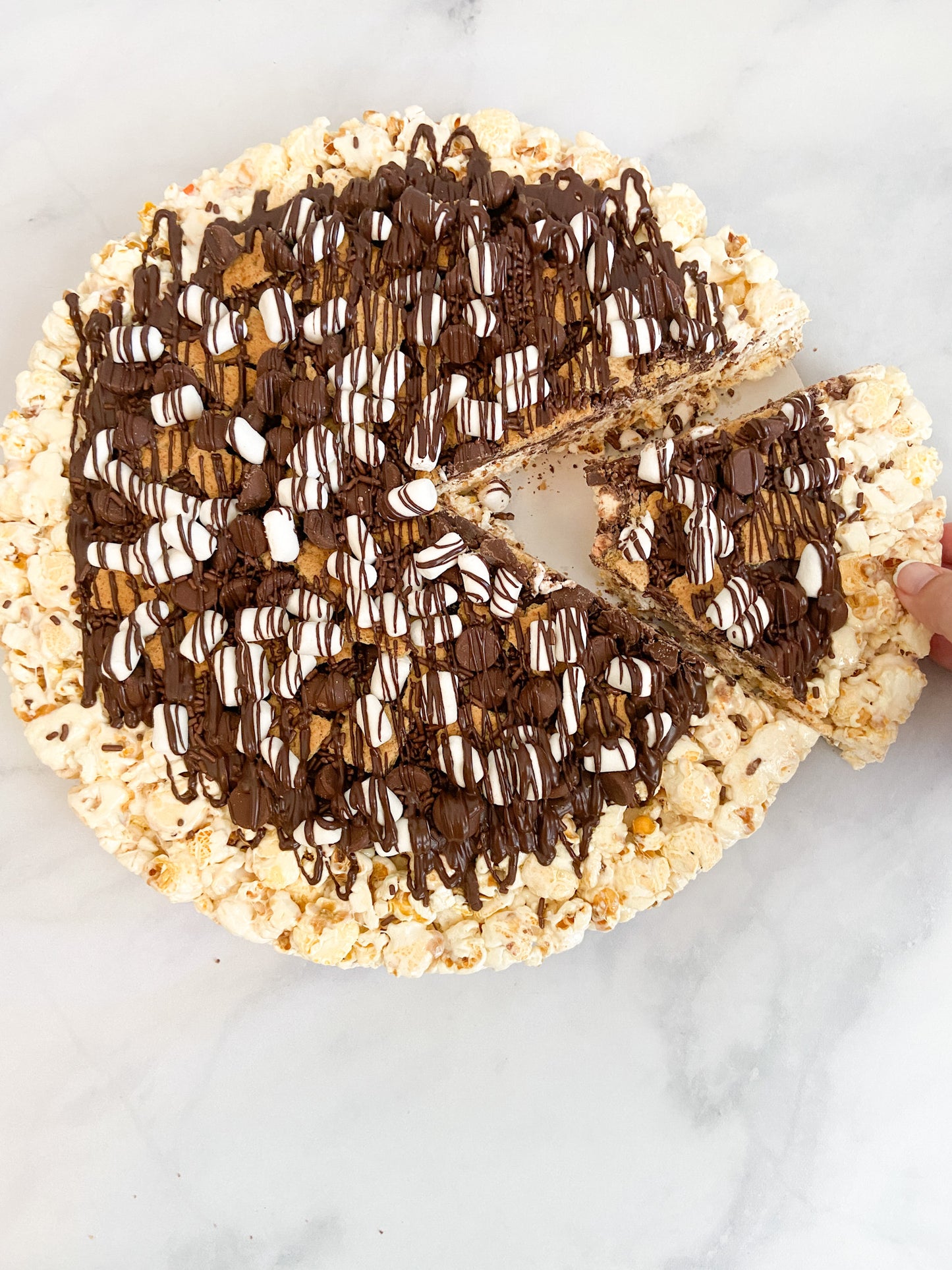 S'mores Lover's Gourmet Popcorn Pizza