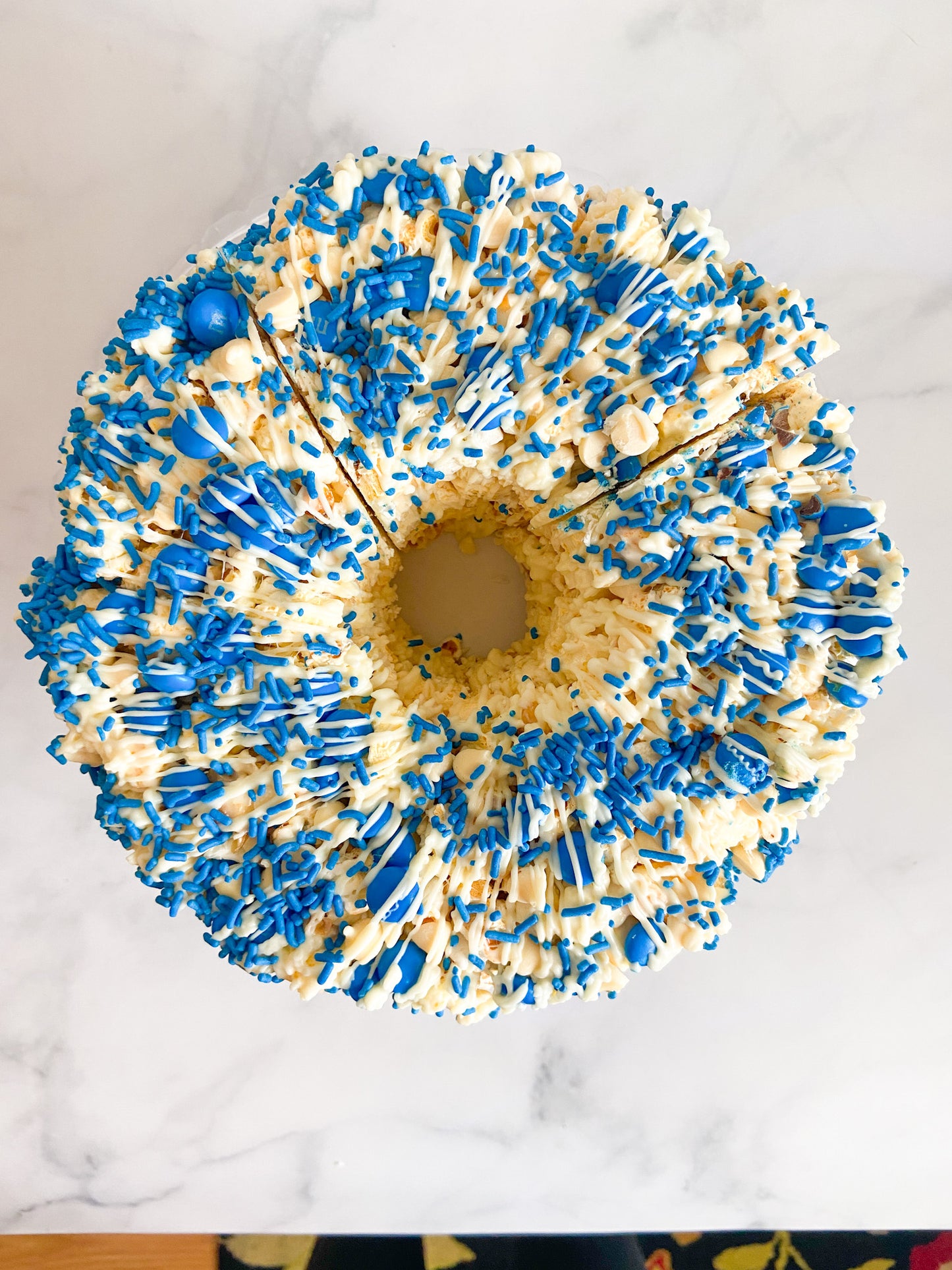 Winter Wonderland Gourmet Popcorn Cake