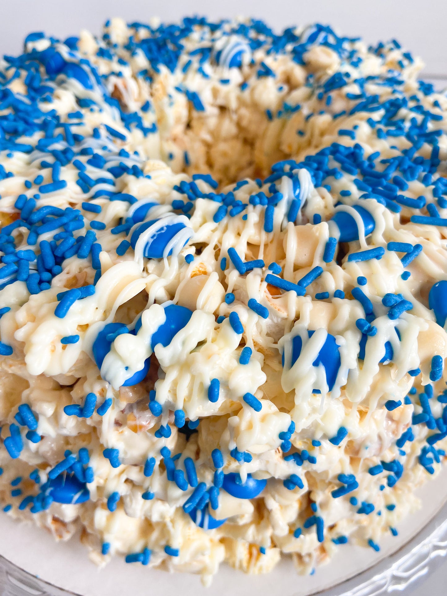 Winter Wonderland Gourmet Popcorn Cake