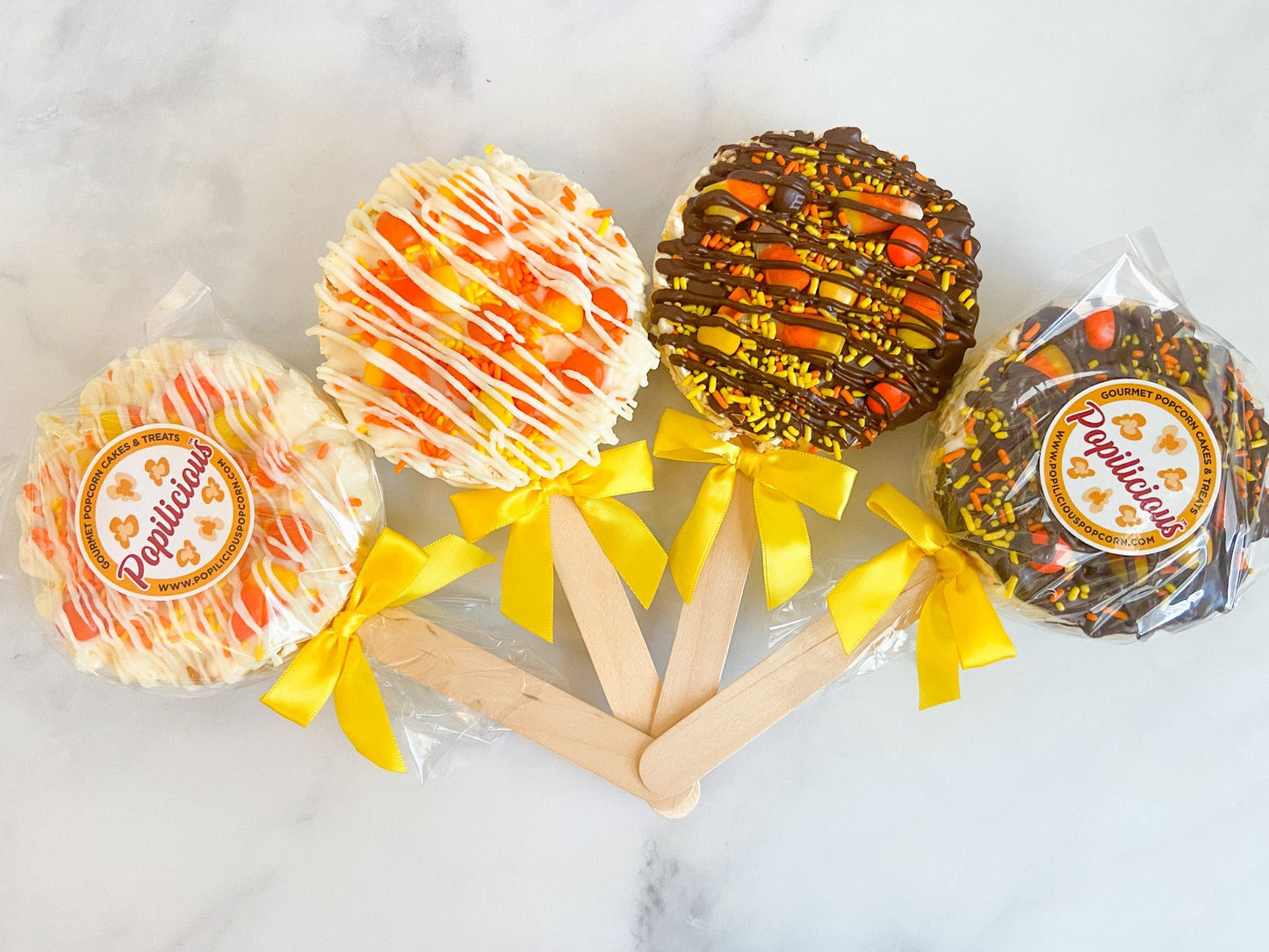Candy Corn Gourmet Popcorn Pops