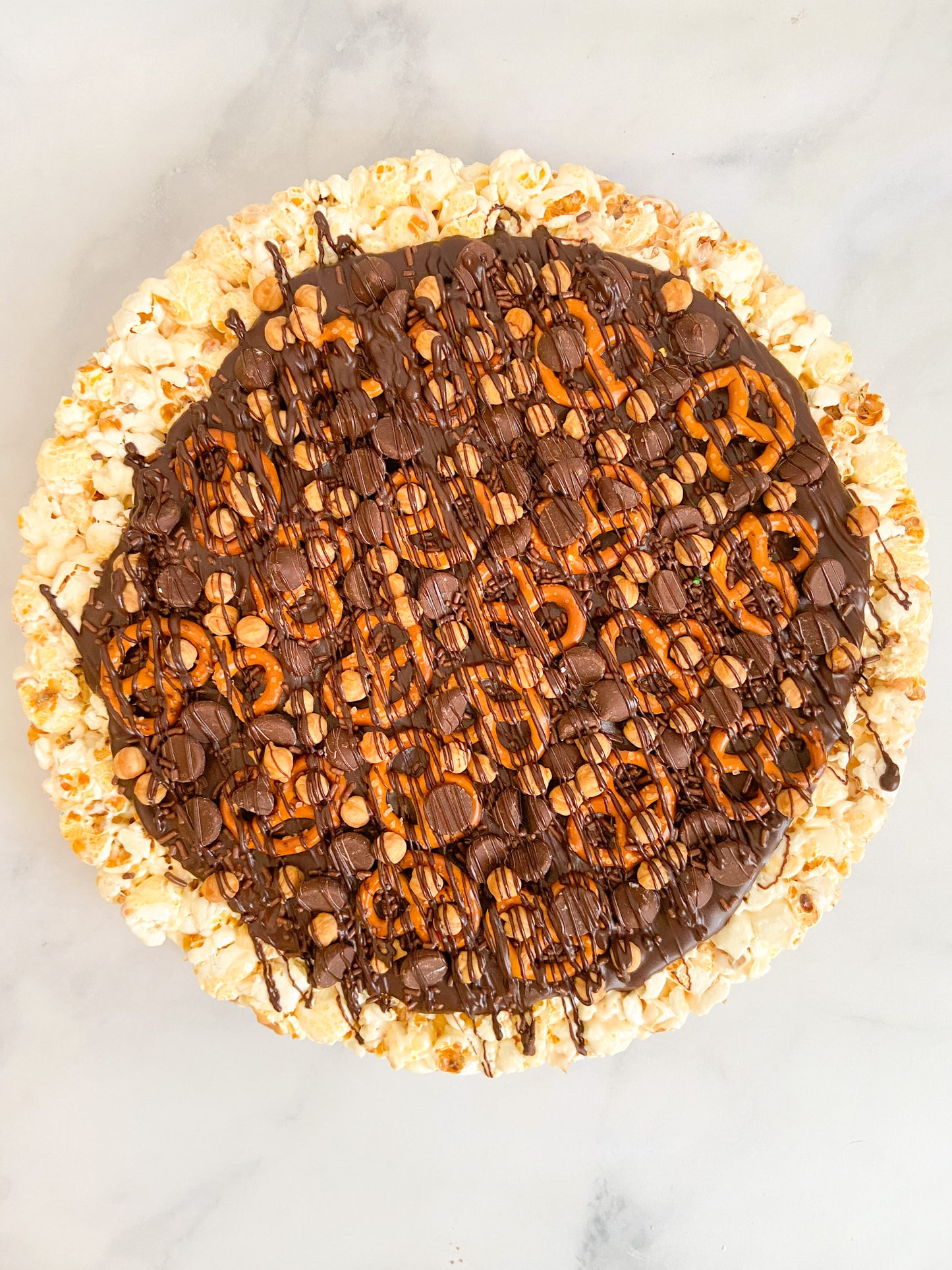 Caramel Lover's Gourmet Popcorn Pizza