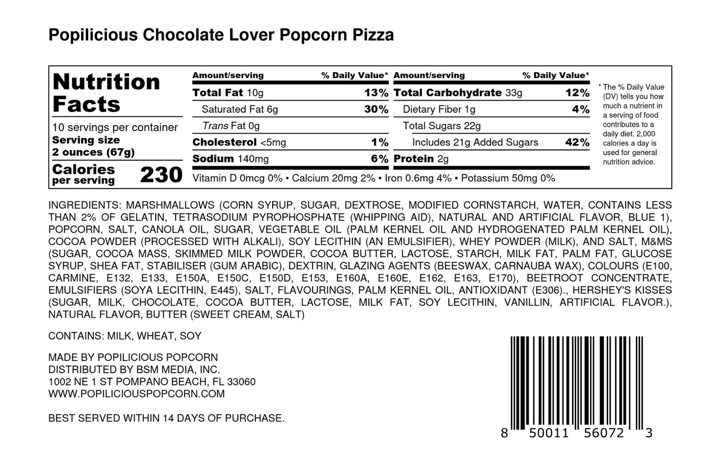 Chocolate Lover's Gourmet Popcorn Pizza