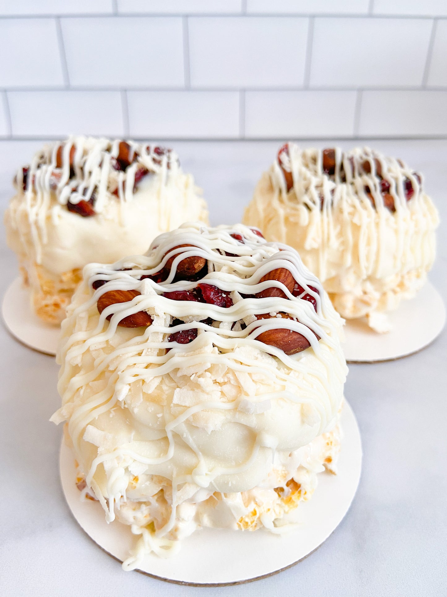 Crazy for Coconut & Almond Mini Gourmet Popcorn Cake