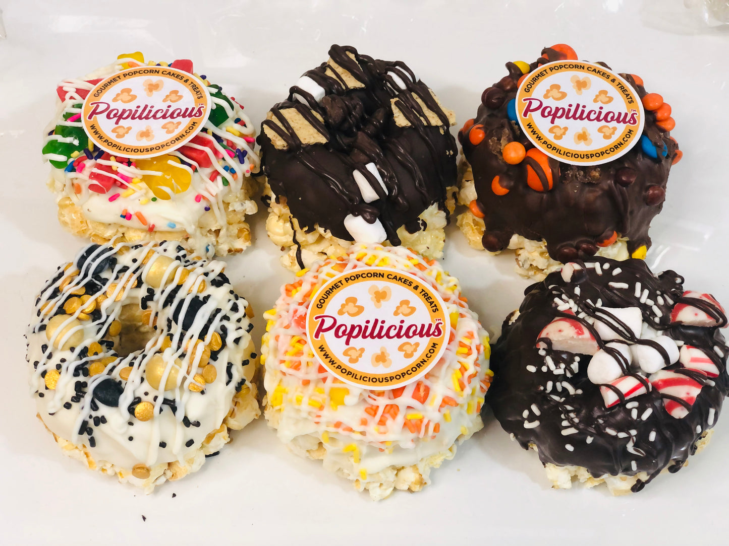 Customized Mini Gourmet Popcorn Cakes