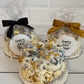 Happy New Year Miniature Gourmet Popcorn Cakes