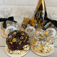 Happy New Year Miniature Gourmet Popcorn Cakes