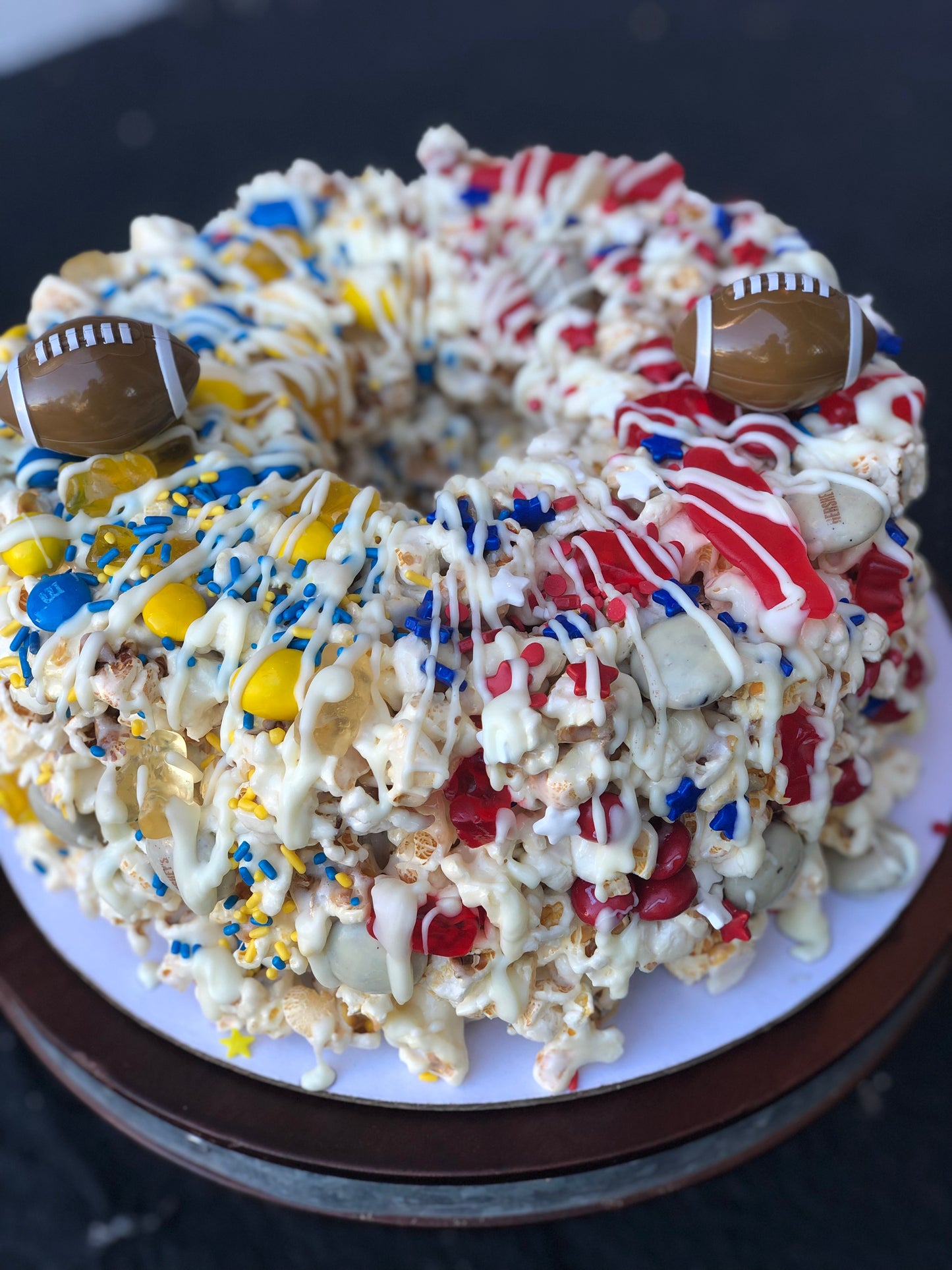 Graduation Gourmet Popcorn Cake