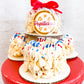Patriotic Mini Gourmet Popcorn Cakes