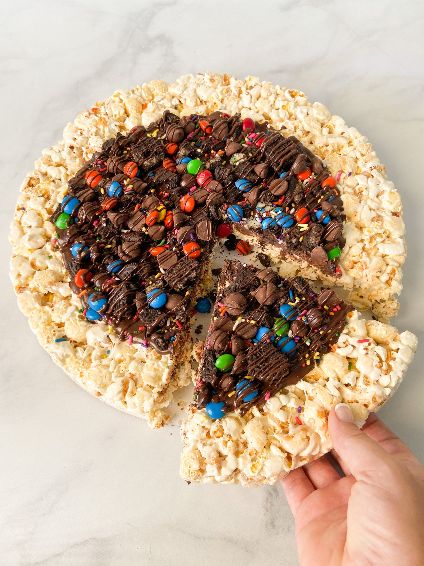 Chocolate Lover's Gourmet Popcorn Pizza