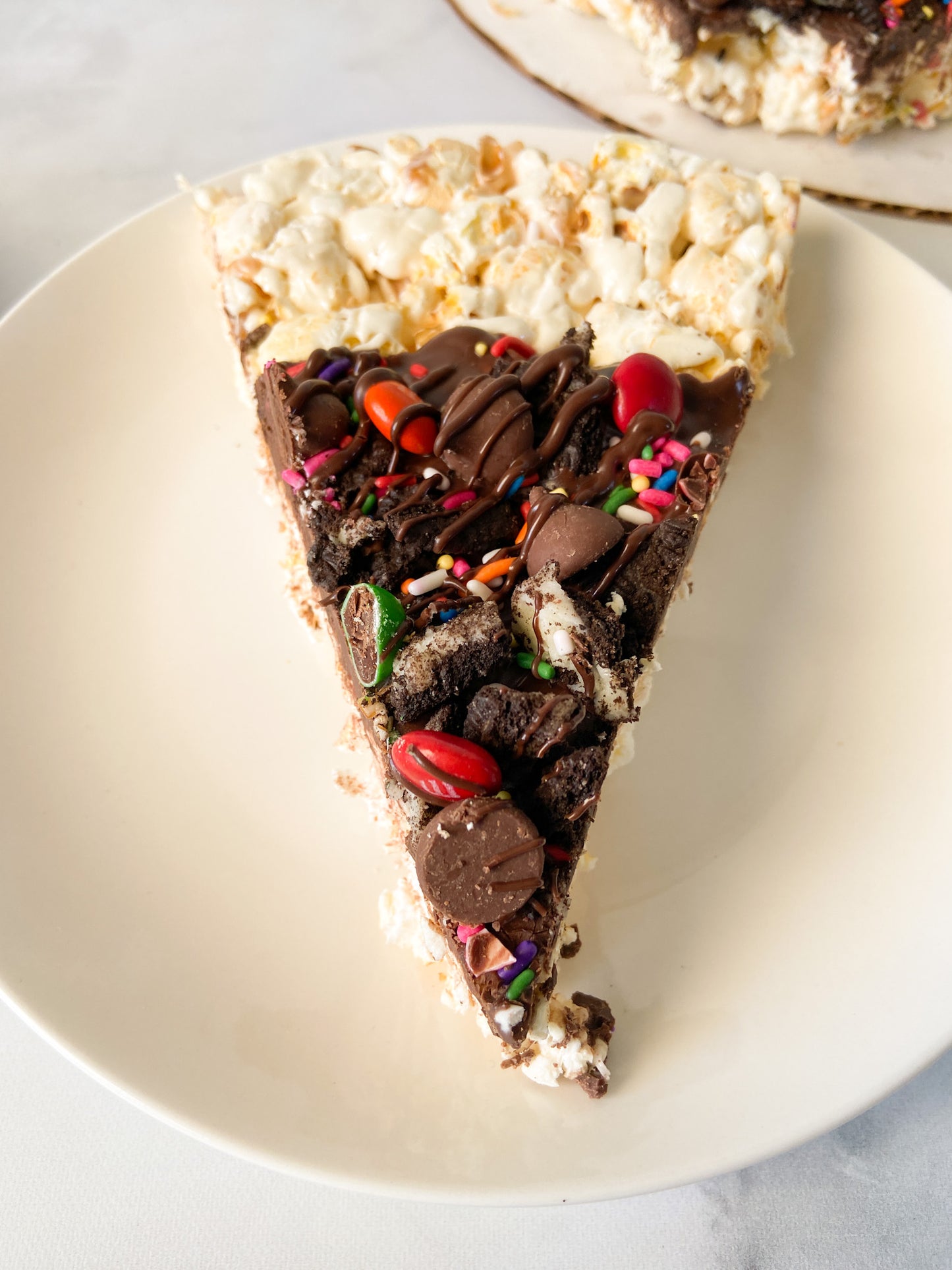 Chocolate Lover's Gourmet Popcorn Pizza