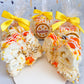 Candy Corn Mini Gourmet Popcorn Cakes