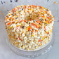 Candy Corn Gourmet Popcorn Cake