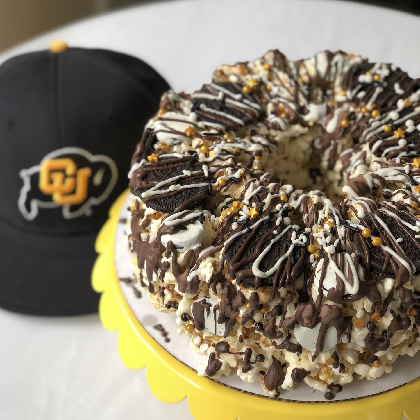 Graduation Gourmet Popcorn Cake