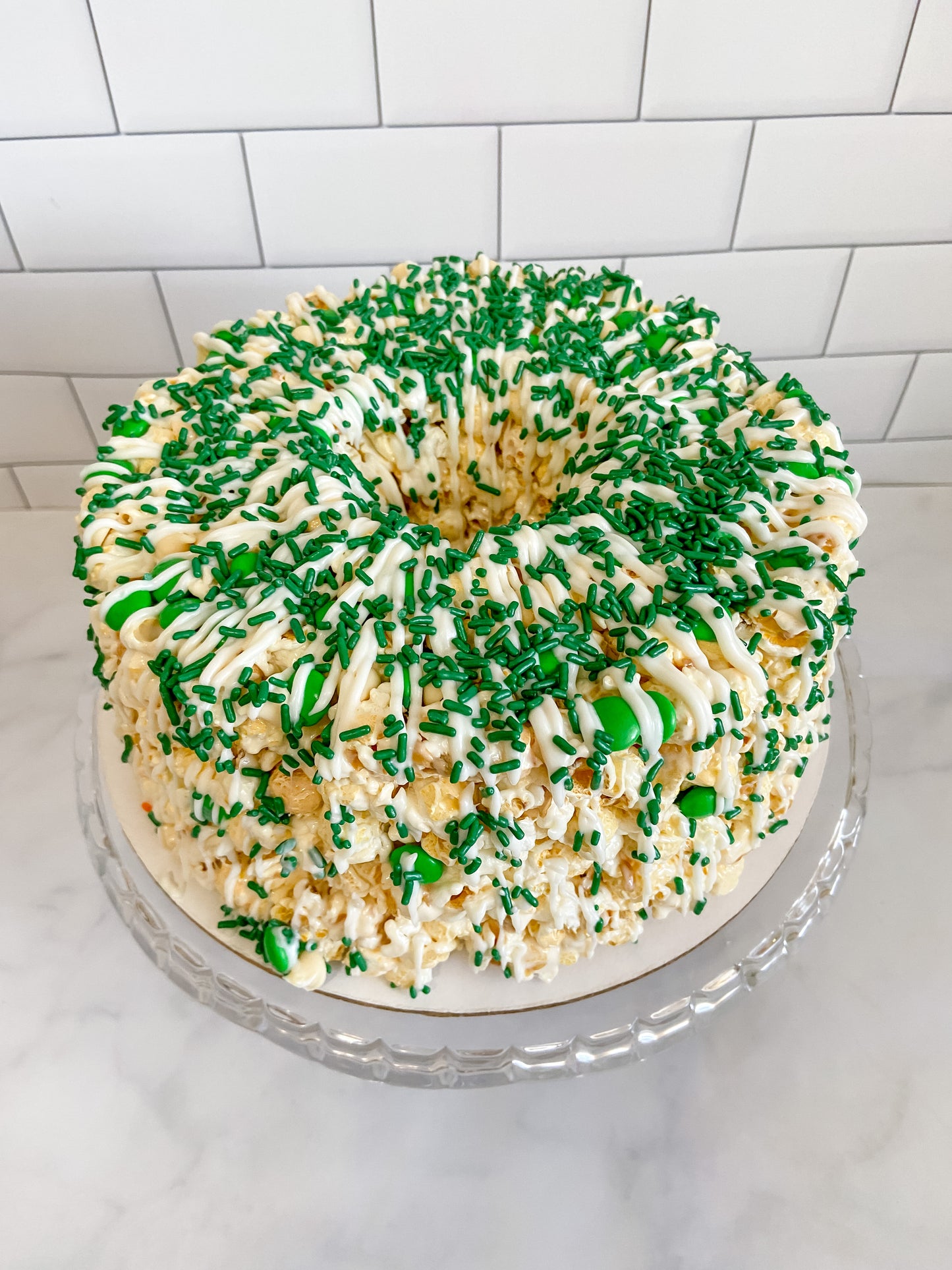 Luck of the Irish Gourmet Popcorn Cake